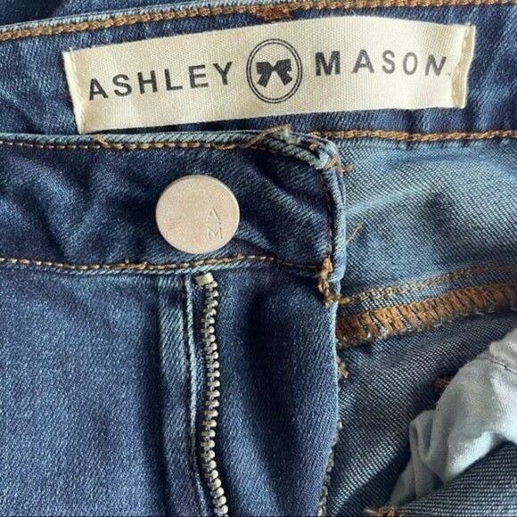 Ashley Mason Jeans Juniors's Size 7 Denim Skinny Dark Wash - Picture 3 of 7